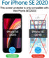 3-Pack Privacy Screen Protector for iPhone SE 2020, Anti Spy Tempered Glass Film, Touch Sensitive, Case Friendly
