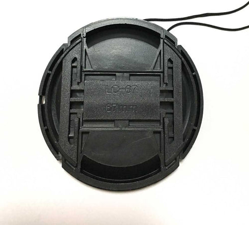 67mm Lens Cap Cover Compatible for Canon 90D 77D T8i kit EF-S 18-135mm Lens, for Nikon D850 D780 kit 16-85mm Lens, 18-105mm Lens. (2 Pack)