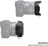 Reversible Lens Hood for Canon EF-M 15-45mm and RF-S 18-45mm Lens on EOS R100 R50 R10 R7 M50 M6 Mark II