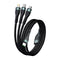 USB C to Lightning Cable - Premium 3-in-1 Multi Charging Cable, 5A Fast Charge & Data Transfer, 1.5m Nylon