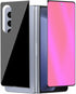 Samsung Galaxy Z Fold 4 2022 Anti-Blue Privacy Tempered Glass Screen Protector - Mirror Anti-Spy Front+Back Film,