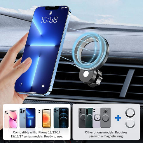 JIEZMO 2022 2023 2024 9 inch Car Magnetic Phone Mount for Mitsubishi Outlander Screen Auto Interior Accessories Best