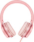 LORELEI S9 Wired Headphones with Microphone for School, On-Ear Kids Headphones for Girls Boys, Folding Lightweight