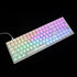YMDK 120 Keys ABS ANSI ISO 1.5mm Blank Milk Fog OEM Profile Shine Through Keycap for MX Mechanical Keyboard RGB GK61 96