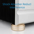 Monosaudio Turntable Isolation Feet Aluminum Speaker Feet with 3M Adhesives for Audio Equipment (Gold)