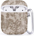Compatible with Airpods 2 & 1, Shockproof TPU Gel Soft Case Cover with Carabiner Clip (Desert Digital Camouflage)