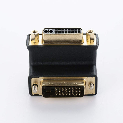 DVI-I Female to DVI-D Male Right Angle Adapter