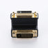 DVI-I Female to DVI-D Male Right Angle Adapter