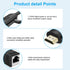HDSUNWSTD Cat5e Cat6 RJ45 RJ45 2 196ft/60m 1080p HDMI Over Ethernet / Ethernet Cable, Male to Female HDMI to Ethernet