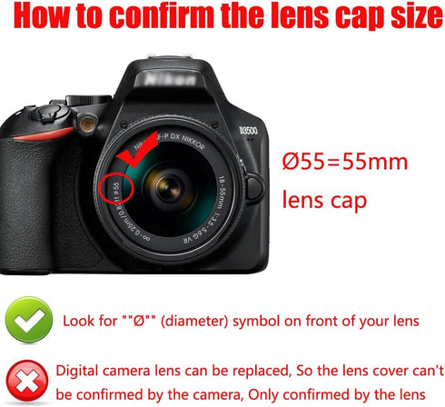 EW-60F Lens Hood & 55mm Lens Cap Compatible with Canon M50II M50 M100 Camera kit EF-M 18-150mm F3.5-6.3 Lens (1+1 Pack)