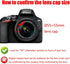 EW-60F Lens Hood & 55mm Lens Cap Compatible with Canon M50II M50 M100 Camera kit EF-M 18-150mm F3.5-6.3 Lens (1+1 Pack)