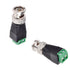 BNC Male Balun Connector, 28 Pcs Coaxial Cat5 to BNC Male Connector and BNC to 2 Screw Camera Terminal Adapter