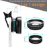 Phone Camera Lens, Professional Attachment Universal Clip on Cell Phone Photography Kit, 0.45X Wide Angle 12.5X Super