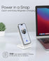 Mag-Safe Charger Stand with 20W Adapter, 5Ft USB-C Cable for Apple iPhone 15/14/13/12 - Grey