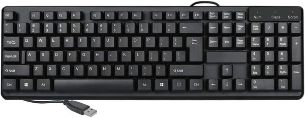 KB-US9813 104-Key Wired USB Keyboard, English