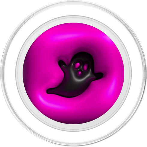 Ghost Halloween Hot Pink 3D Puffy Spooky Cute PopSockets MagSafe PopGrip for iPhone