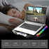 ICE COOREL Gaming Laptop Cooling Pad 15-17.3 Inch, Stand with 6 RGB Fans, Adjustable Height, LCD Screen, 2 USB Ports,
