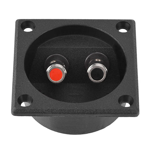 Speaker Box Terminal Cup, Double Binding Post Speaker Terminal Board, Push-in Jack Spring Loaded Connector for DIY