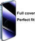 3 Pack Anti-Spy Tempered Glass Screen Protector for iPhone 14/13/13 Pro - 6.1" Anti-Blue, 9H Hardness, Anti-Scratch