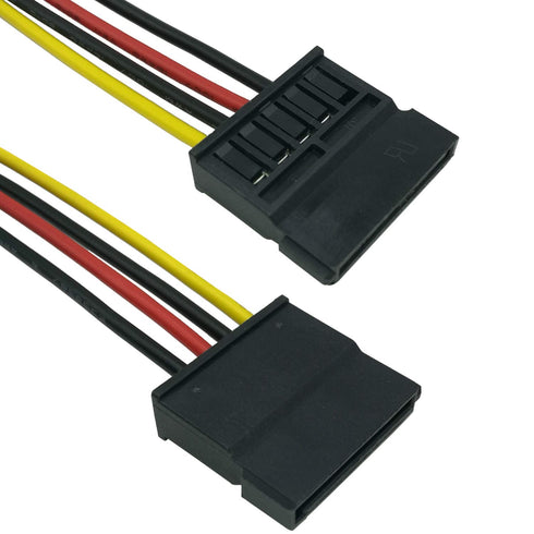 4 13-in(33cm) (2-Pack) COMeap SATA Power Cable for Hikvision Video Recorder, Pin to SATA Hard Drive HDD Power Adapter