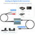 3.5mm 3.5mm to Optical Adapter Aluminum RCA to Optical Audio Converter Analog to Digital Audio Converter with Cable AUX