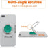 Cell Phone Ring Holder Finger Kickstand, 360° Rotation Metal Back Grip, Adjustable Phone Holder Compatible with Most