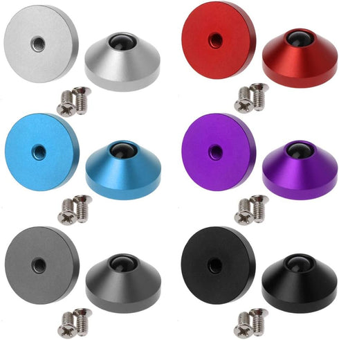 2Pcs Mechanical Keyboard Feet Anodized CNC Aluminum with Screws for Different Keyboards