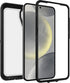 OtterBox S24+ Samsung Galaxy Defender Series XT Clear Case - Dark Side (Clear/Black), screenless, Rugged, Lanyard