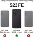 Dexnor Bumper Case for Samsung Galaxy S23 FE, Full-Body Shockproof Rugged Protective Cover with Built-in Screen