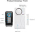 WSDCAM Door Alarm, Wireless Anti-Theft Remote Control Security Alarms