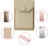 Card Holder for Back of Phone, Adhesive Leather Wallet Stick On Credit Card Holder for Men Women - Gold