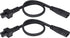 AAOTOKK (2 Pack) 320 C8 C5 Cable,7.5A 125V 8 3Pole etc(33Cm/1ft)(C5 C8) IEC to AC Adapter Figure Male to Mickey Mouse