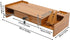 QUSKLISU (03) Computer Monitor Stand, Computer Rack with Drawers, Two top Platforms Desk Organizer Monitor Stand