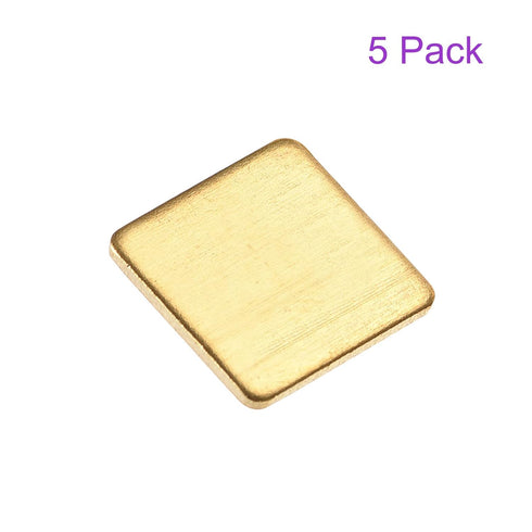 DMiotech 5 Pack 12 x 12 x 1mm IC Chips Heatsink Copper Pad Thermal Kit for PC Laptop Cooling