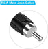 Adaptermvp (2 Pack 20AWG 6.6 RCA to Bare Wire Cable, ft) Replacement RCA Male Plug Jack Connector Adapter to Bare Wire
