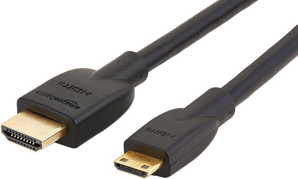 Amazon Basics High Speed Mini HDMI to HDMI Cable for Camcorder, 4K
