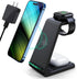 Wireless Charging Station, 3 in 1 Fast Desk Charger for iPhone 15/14/13/12/11 Pro Max, AirPods, iWatch Series