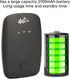 ciciglow 4G 140 Countries Mobile Hotspot Router, Portable Router with SIM Card Slot, Pocket Device with LED Display