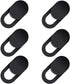 Generic 5 10, (5 Webcam Cover Sticker Slide - Camera Privacy Security Protect for Phone Laptop, Black or White, or Cell