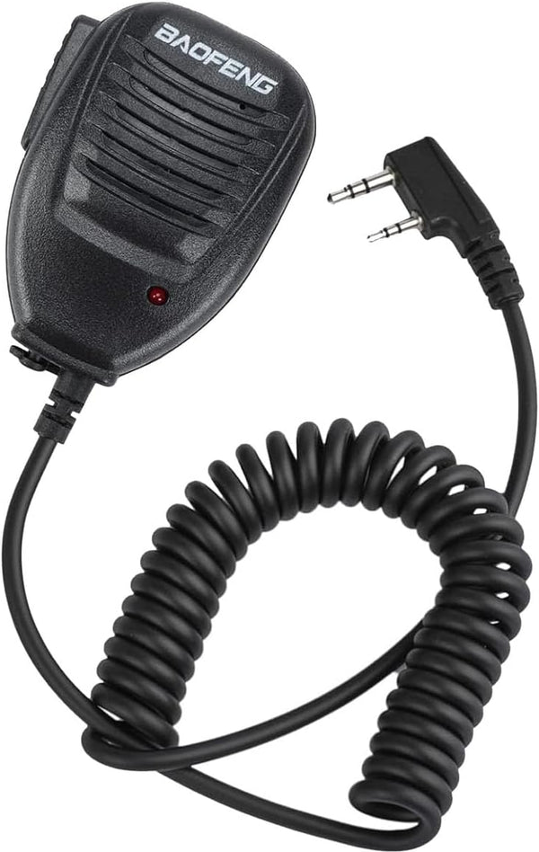 Baofeng BF-S112 Two Way Radio Speaker - Black, Auxiliary
