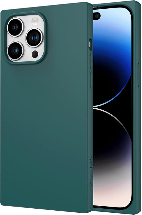 Cocomii Rectangle Case for iPhone 13 Pro Max/12 Pro Max, Soft Touch Silicone with Microfiber Lining