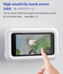 Waterproof Shower Phone Holder with 360° Rotation, Adjustable Angle, Wall Mounted for Bathroom Mirror Bathtub Kitchen,