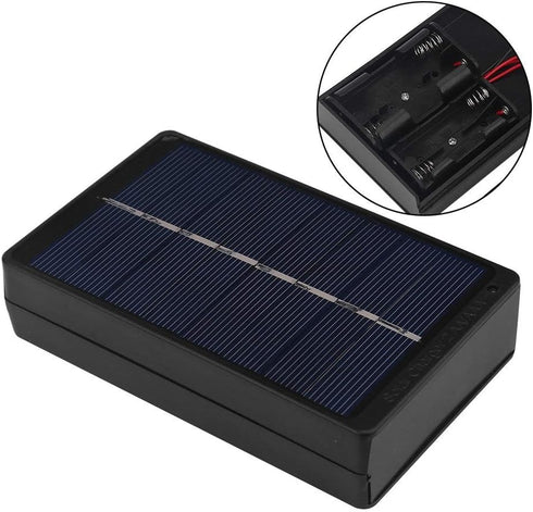 Solar AA AAA Battery Charger, 1W 4V Portable Solar Battery Charger for AA and AAA Batteries, Black
