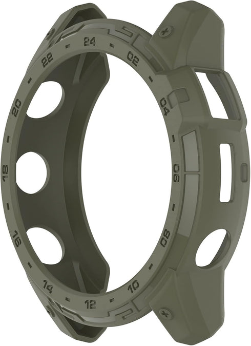 Garmin Tactix 7 AMOLED Case Compatible, Rugged Scratch-Resistance TPU Military Protection Cover (Black&Green)