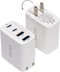 DILTEX 4USB Ports Gan 40W Foldable Charger 2 Pack - Compact USB-C &