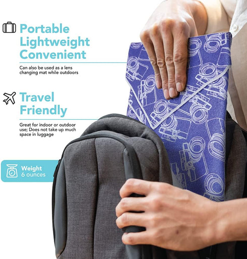 Foto&Tech Flexible Magic Cloth Wrapper, Anti-Scratch Camera Lens Book Wrap Travel Case for DSLR, Laptop, Smartphone