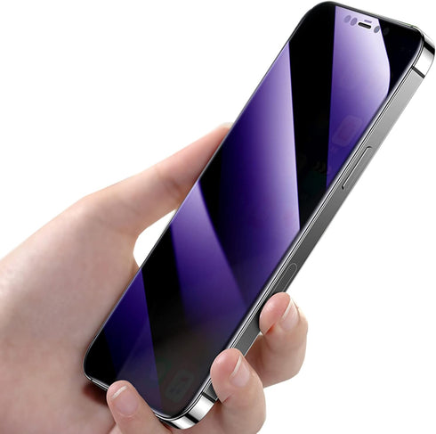 3 Pack Anti-Spy Tempered Glass Screen Protector for iPhone 14/13/13 Pro - 6.1" Anti-Blue, 9H Hardness, Anti-Scratch