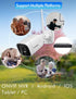 Outdoor Wi-Fi Bullet Security Camera, 1080P RTSP IP WiFi Surveillance, Night Vision, 2-Way Audio, Weatherproof (White)