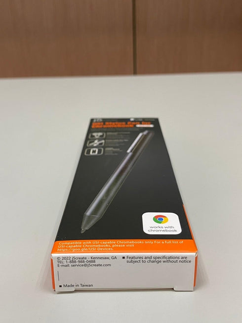 j5create USI Stylus Pen for Chromebook, Certified with 4096 Levels Pressure, Durable Aluminum Enclosure