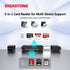 Gigastone 5-in-1 iPhone16/15, SD Card Reader, USB-A/USB-C Card Reader, Dual Slot for SD/Micro SD/SDHC/SDXC, Compatible